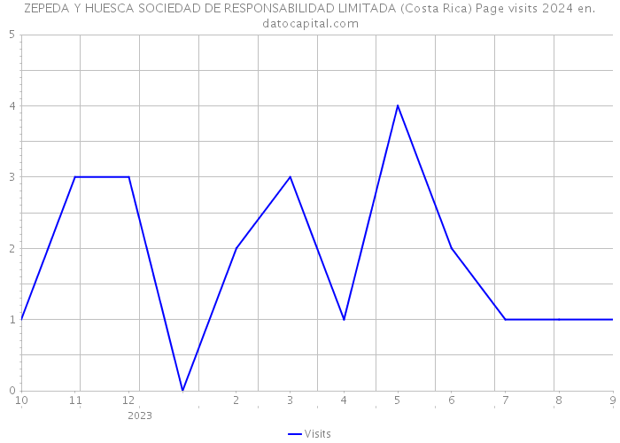 ZEPEDA Y HUESCA SOCIEDAD DE RESPONSABILIDAD LIMITADA (Costa Rica) Page visits 2024 
