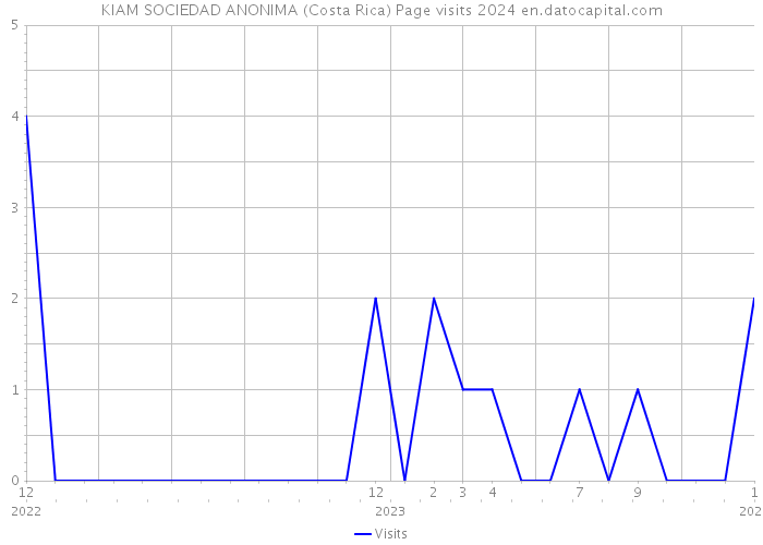 KIAM SOCIEDAD ANONIMA (Costa Rica) Page visits 2024 