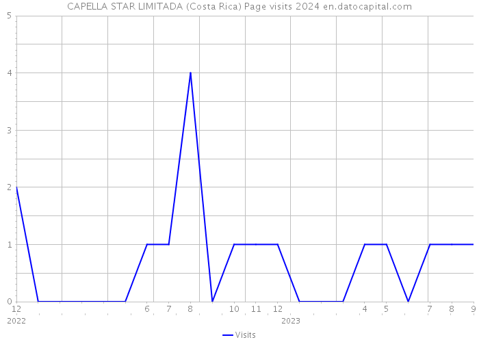 CAPELLA STAR LIMITADA (Costa Rica) Page visits 2024 