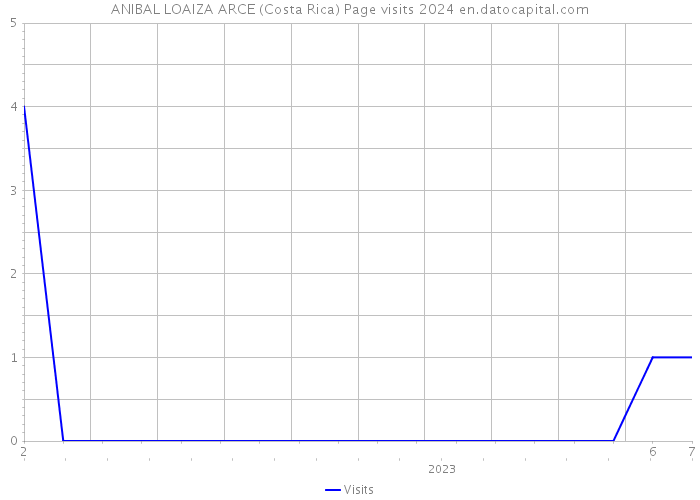 ANIBAL LOAIZA ARCE (Costa Rica) Page visits 2024 