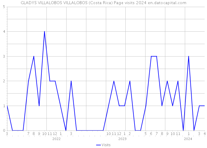GLADYS VILLALOBOS VILLALOBOS (Costa Rica) Page visits 2024 