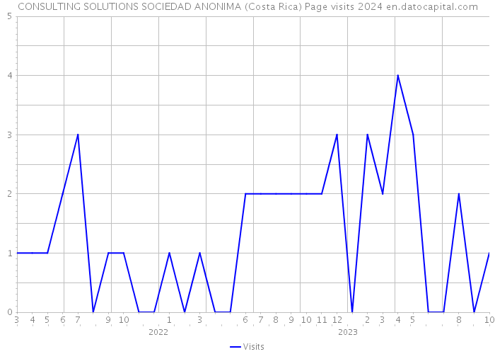 CONSULTING SOLUTIONS SOCIEDAD ANONIMA (Costa Rica) Page visits 2024 
