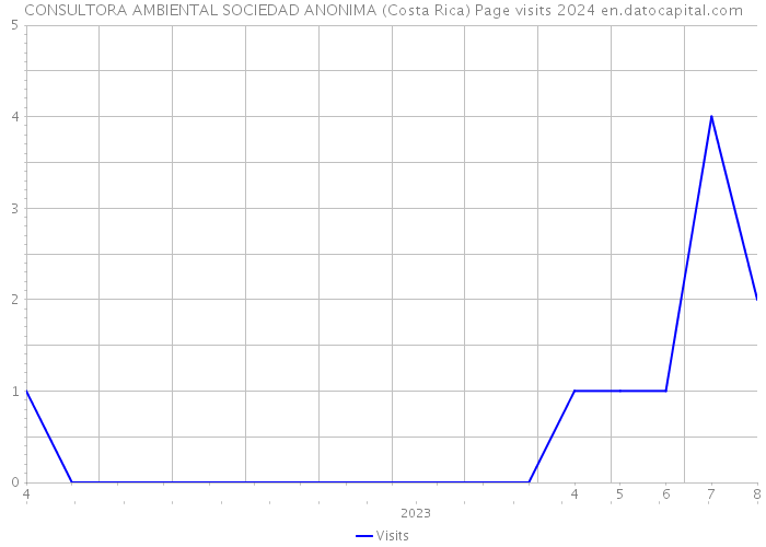 CONSULTORA AMBIENTAL SOCIEDAD ANONIMA (Costa Rica) Page visits 2024 