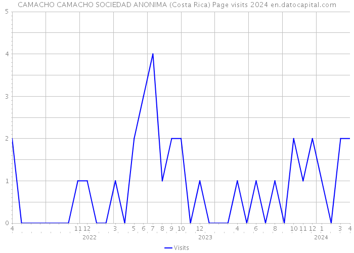 CAMACHO CAMACHO SOCIEDAD ANONIMA (Costa Rica) Page visits 2024 