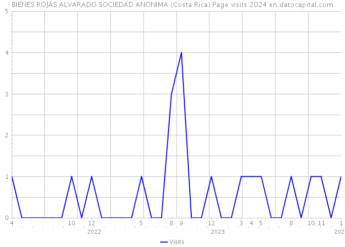 BIENES ROJAS ALVARADO SOCIEDAD ANONIMA (Costa Rica) Page visits 2024 