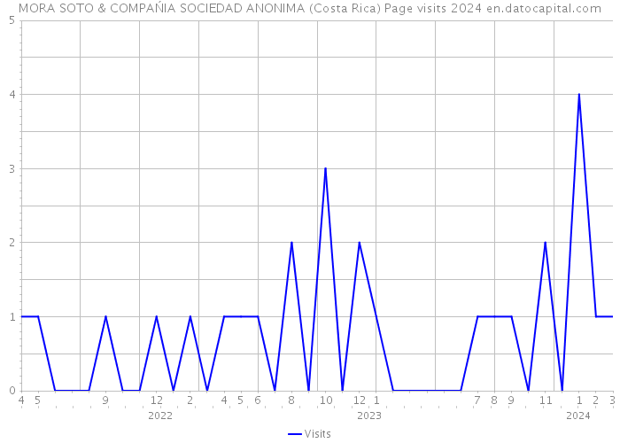 MORA SOTO & COMPAŃIA SOCIEDAD ANONIMA (Costa Rica) Page visits 2024 