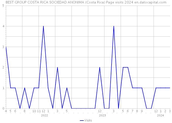 BEST GROUP COSTA RICA SOCIEDAD ANONIMA (Costa Rica) Page visits 2024 