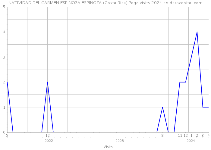 NATIVIDAD DEL CARMEN ESPINOZA ESPINOZA (Costa Rica) Page visits 2024 