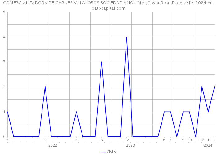 COMERCIALIZADORA DE CARNES VILLALOBOS SOCIEDAD ANONIMA (Costa Rica) Page visits 2024 