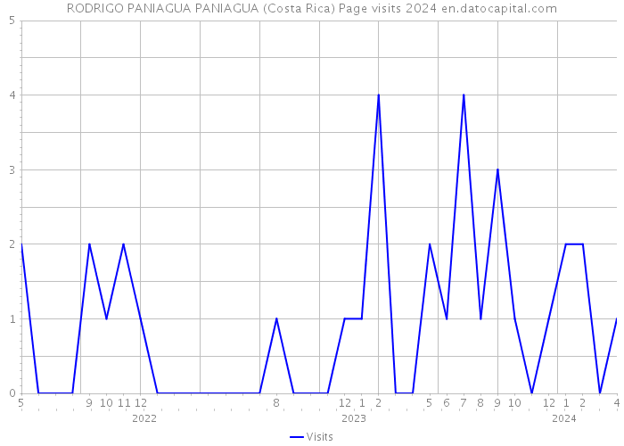 RODRIGO PANIAGUA PANIAGUA (Costa Rica) Page visits 2024 