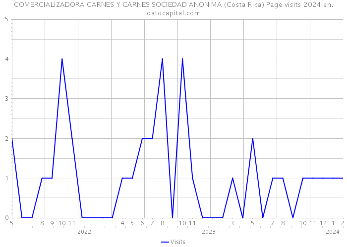 COMERCIALIZADORA CARNES Y CARNES SOCIEDAD ANONIMA (Costa Rica) Page visits 2024 