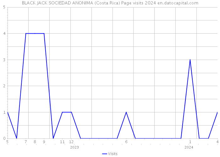 BLACK JACK SOCIEDAD ANONIMA (Costa Rica) Page visits 2024 