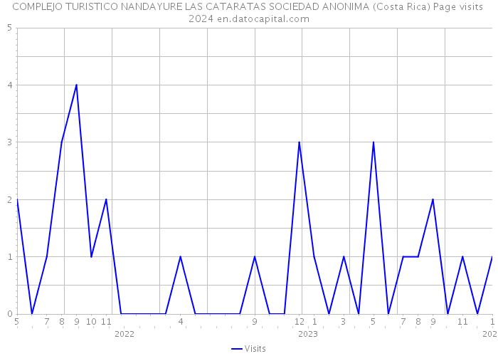 COMPLEJO TURISTICO NANDAYURE LAS CATARATAS SOCIEDAD ANONIMA (Costa Rica) Page visits 2024 