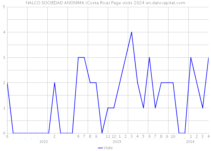 NALCO SOCIEDAD ANONIMA (Costa Rica) Page visits 2024 