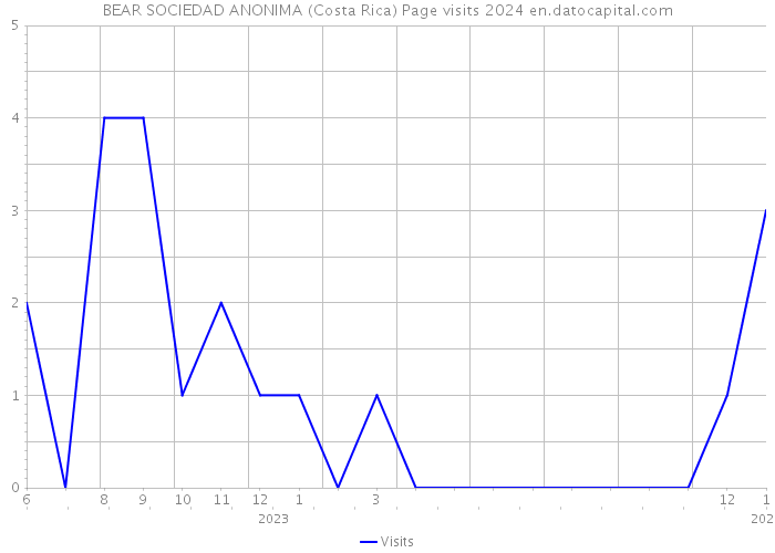 BEAR SOCIEDAD ANONIMA (Costa Rica) Page visits 2024 