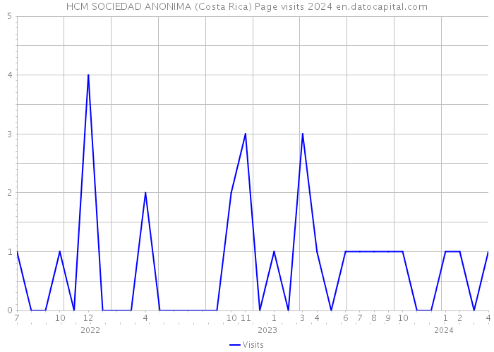 HCM SOCIEDAD ANONIMA (Costa Rica) Page visits 2024 
