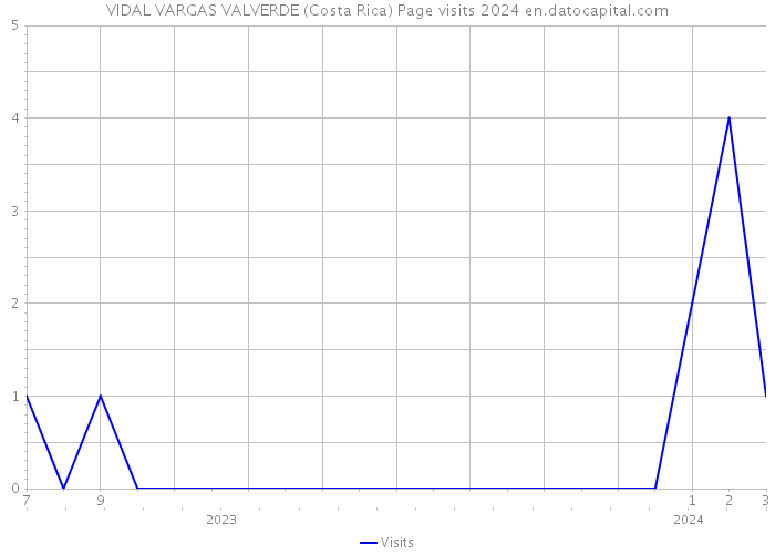 VIDAL VARGAS VALVERDE (Costa Rica) Page visits 2024 