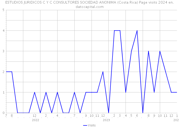 ESTUDIOS JURIDICOS C Y C CONSULTORES SOCIEDAD ANONIMA (Costa Rica) Page visits 2024 