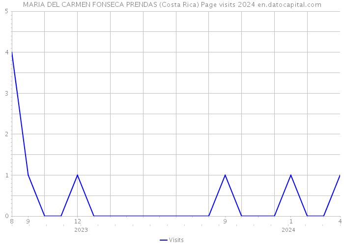 MARIA DEL CARMEN FONSECA PRENDAS (Costa Rica) Page visits 2024 