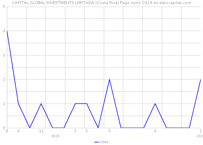 CAPITAL GLOBAL INVESTMENTS LIMITADA (Costa Rica) Page visits 2024 