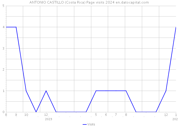 ANTONIO CASTILLO (Costa Rica) Page visits 2024 