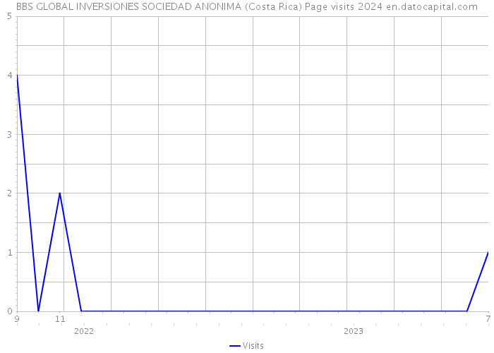 BBS GLOBAL INVERSIONES SOCIEDAD ANONIMA (Costa Rica) Page visits 2024 