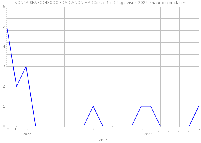KONKA SEAFOOD SOCIEDAD ANONIMA (Costa Rica) Page visits 2024 