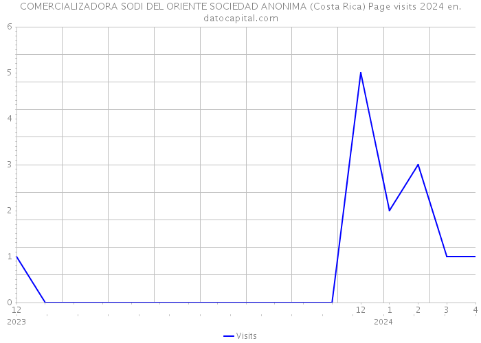 COMERCIALIZADORA SODI DEL ORIENTE SOCIEDAD ANONIMA (Costa Rica) Page visits 2024 