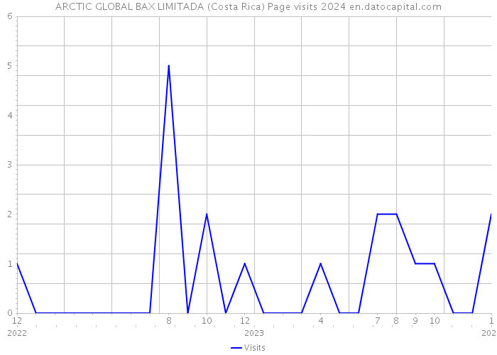 ARCTIC GLOBAL BAX LIMITADA (Costa Rica) Page visits 2024 