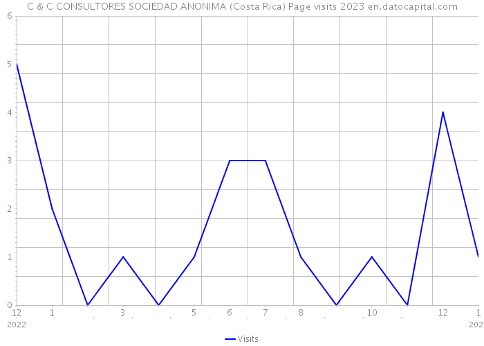 C & C CONSULTORES SOCIEDAD ANONIMA (Costa Rica) Page visits 2023 