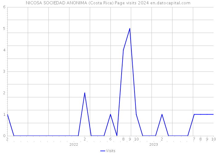 NICOSA SOCIEDAD ANONIMA (Costa Rica) Page visits 2024 