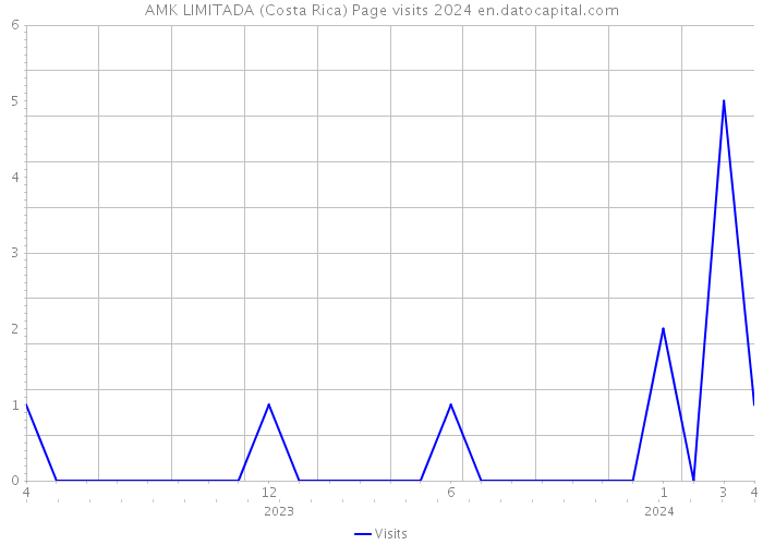 AMK LIMITADA (Costa Rica) Page visits 2024 