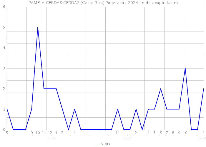 PAMELA CERDAS CERDAS (Costa Rica) Page visits 2024 