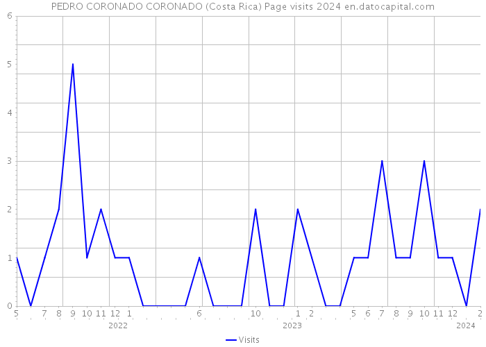 PEDRO CORONADO CORONADO (Costa Rica) Page visits 2024 