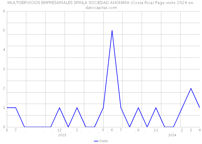 MULTISERVICIOS EMPRESARIALES SPINLA SOCIEDAD ANONIMA (Costa Rica) Page visits 2024 