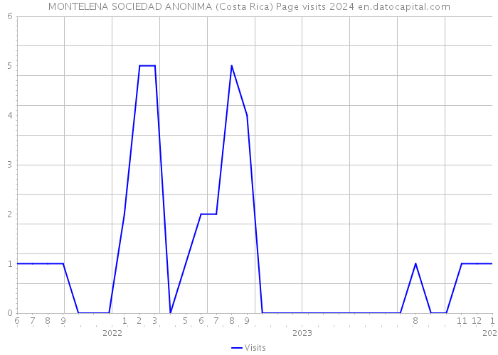 MONTELENA SOCIEDAD ANONIMA (Costa Rica) Page visits 2024 