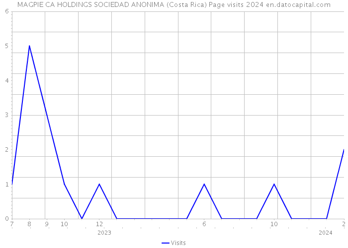 MAGPIE CA HOLDINGS SOCIEDAD ANONIMA (Costa Rica) Page visits 2024 