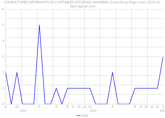 CONSULTORES INFORMATICOS CONTABLES SOCIEDAD ANONIMA (Costa Rica) Page visits 2024 