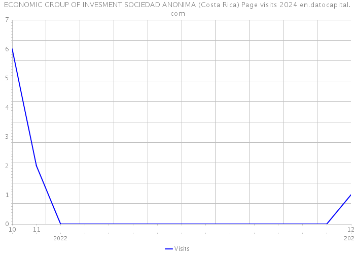ECONOMIC GROUP OF INVESMENT SOCIEDAD ANONIMA (Costa Rica) Page visits 2024 
