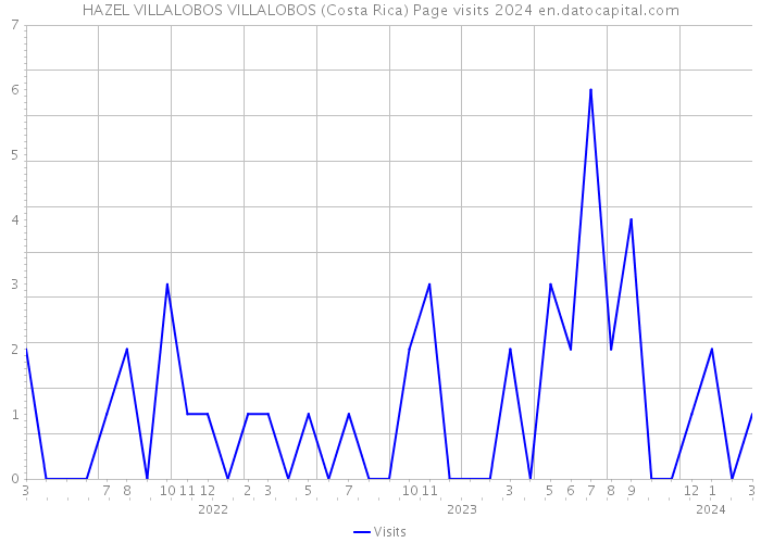 HAZEL VILLALOBOS VILLALOBOS (Costa Rica) Page visits 2024 