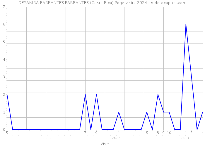 DEYANIRA BARRANTES BARRANTES (Costa Rica) Page visits 2024 