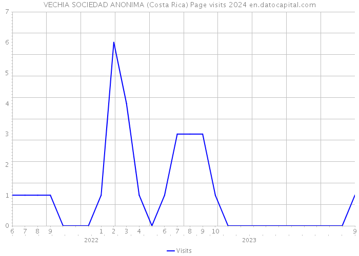 VECHIA SOCIEDAD ANONIMA (Costa Rica) Page visits 2024 