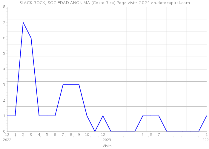 BLACK ROCK, SOCIEDAD ANONIMA (Costa Rica) Page visits 2024 