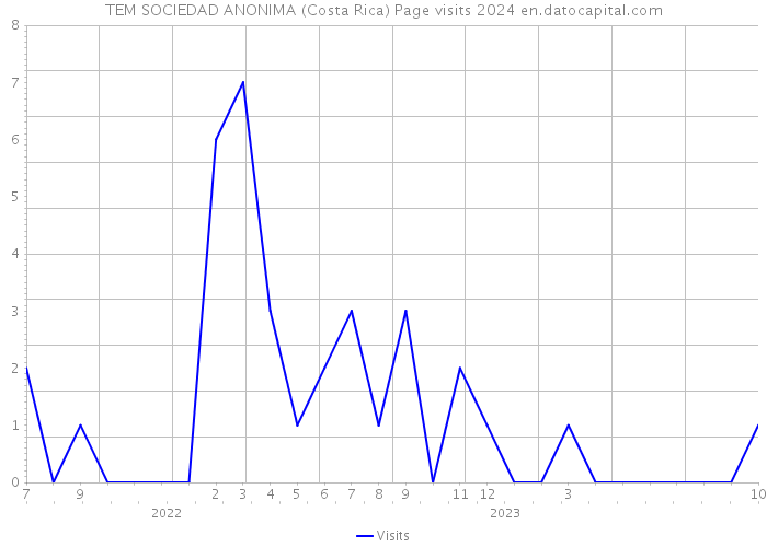 TEM SOCIEDAD ANONIMA (Costa Rica) Page visits 2024 