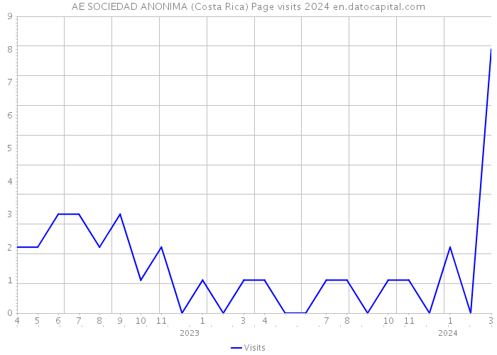AE SOCIEDAD ANONIMA (Costa Rica) Page visits 2024 